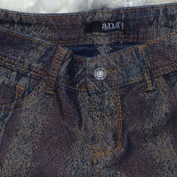 a.n.a. Rainbow Snakeskin Skinny NWOT - Picture 4 of 4